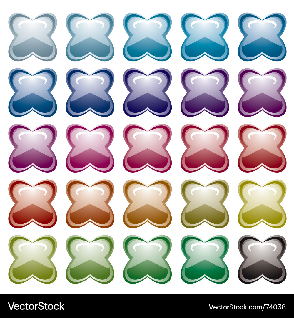 Web buttons vector image