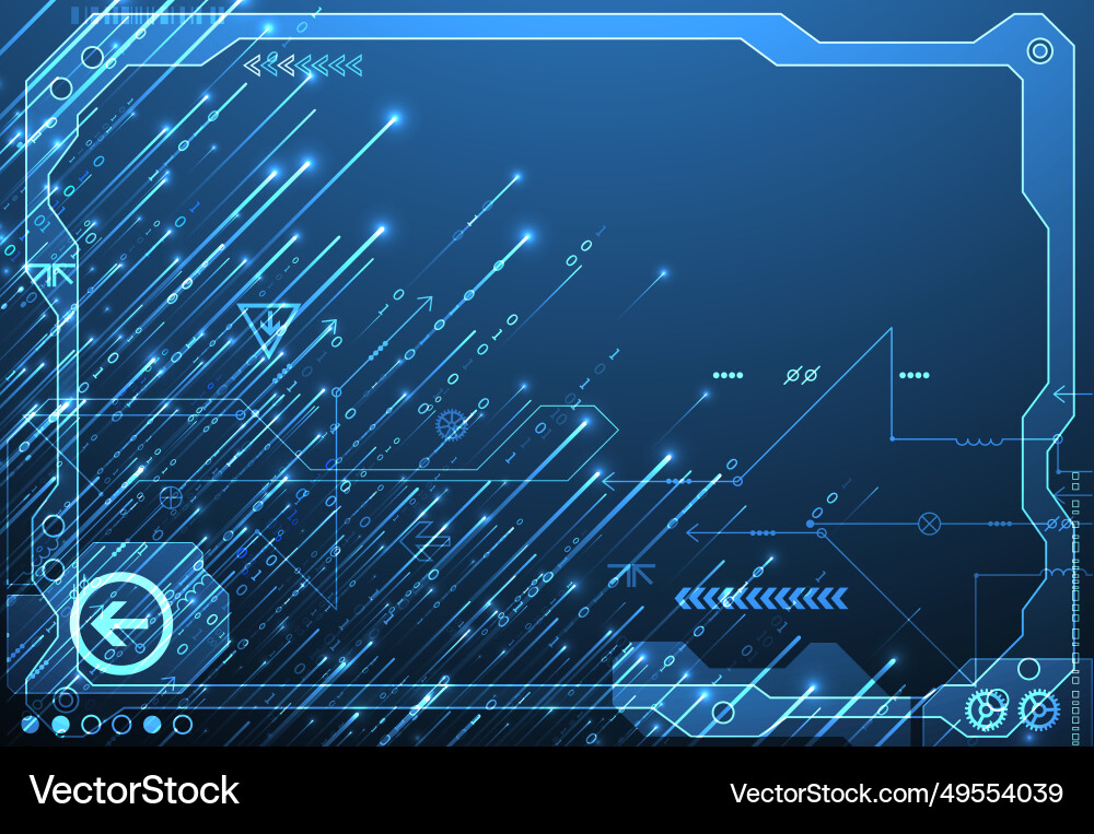 Abstract data gradient color background hand Abstract data gradient color background hand vector image