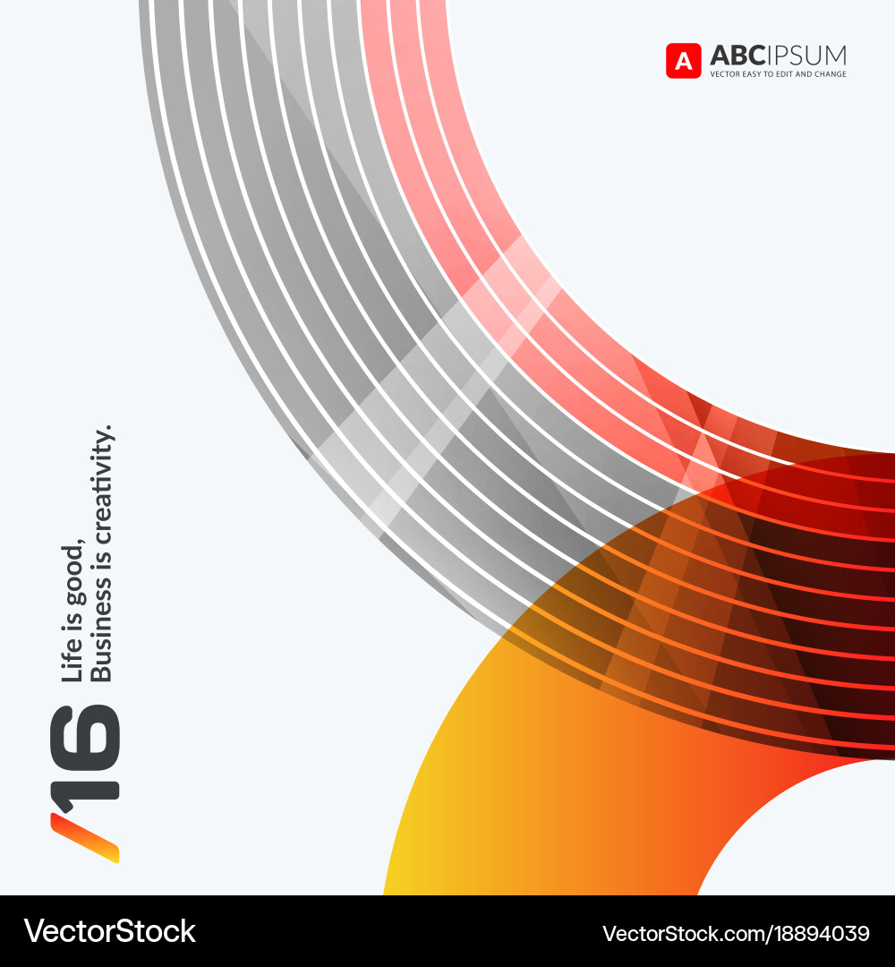 Abstract design elements for graphic layout vector image