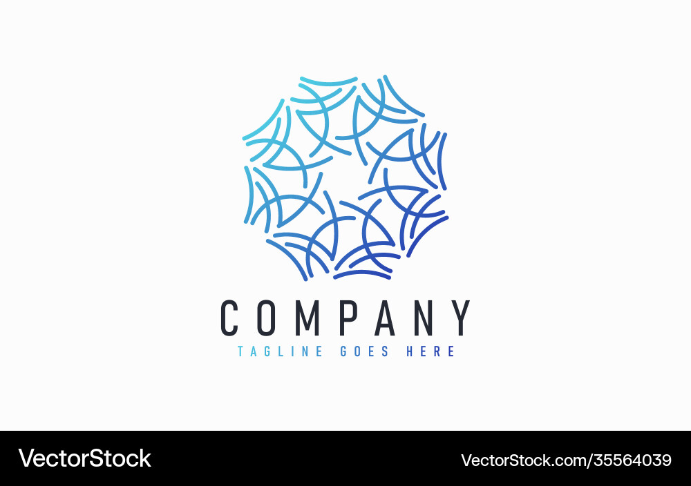 Abstract modern logo design based from circular Abstract modern logo design based from circular Vector Image