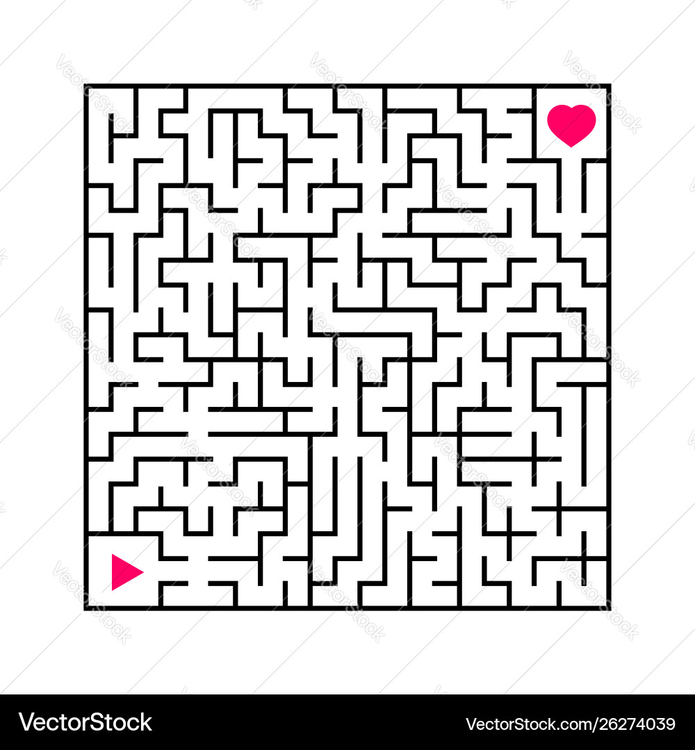 Abstract square maze an interesting and useful Abstract square maze an interesting and useful Vector Image