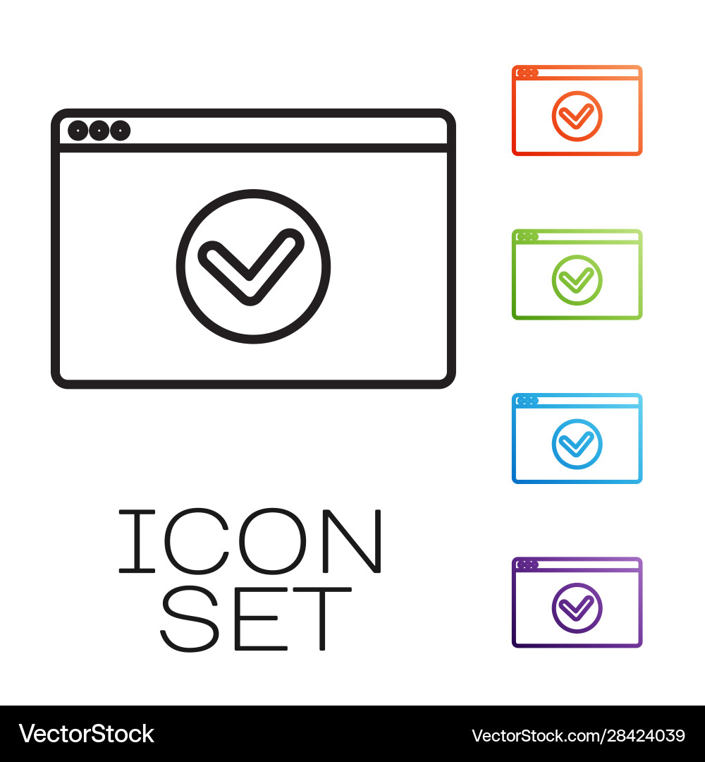 Black line secure your site with https ssl icon Black line secure your site with https ssl icon vector image
