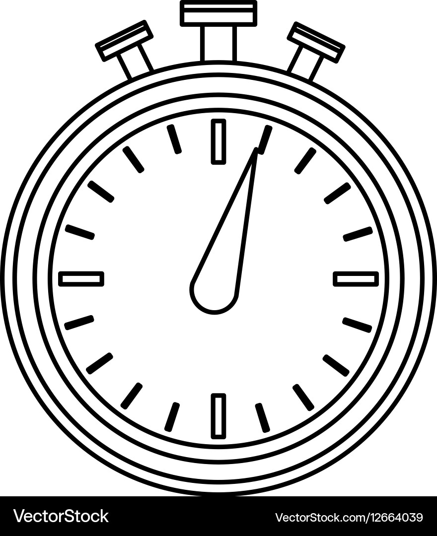 Chronometer device icon vector image