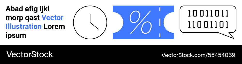 Digital time management and data analysis Digital time management and data analysis vector image