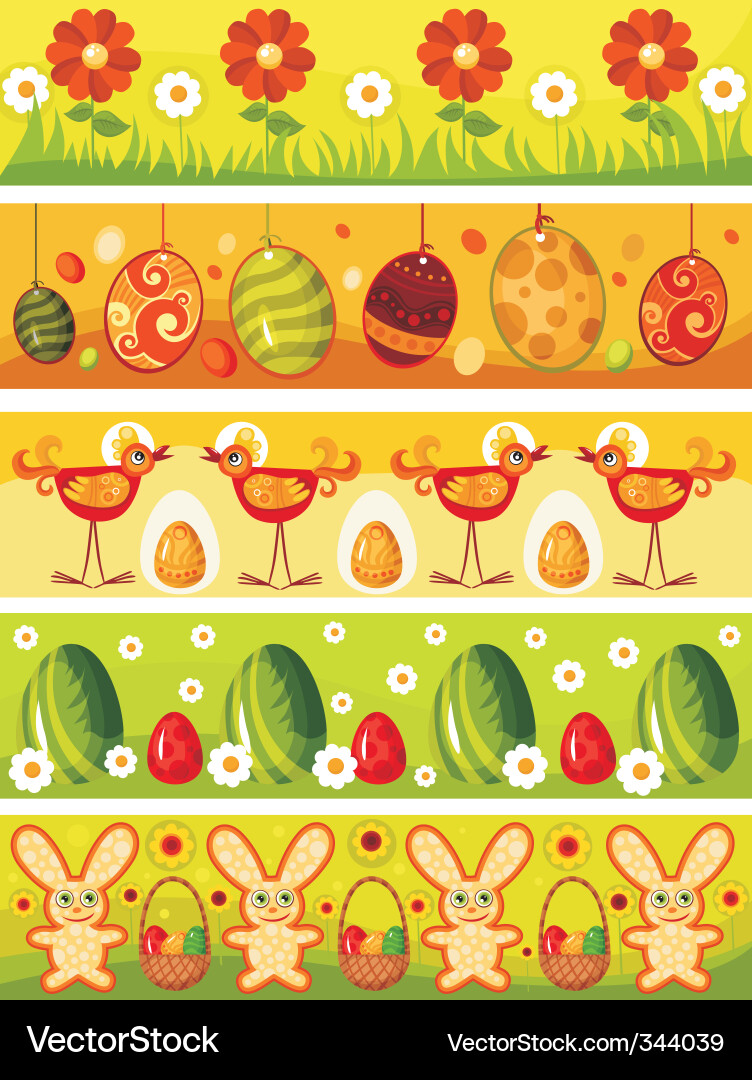 Easter Celebration Card Vector Image