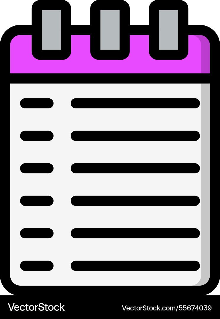 Notebook icon design Vector Image