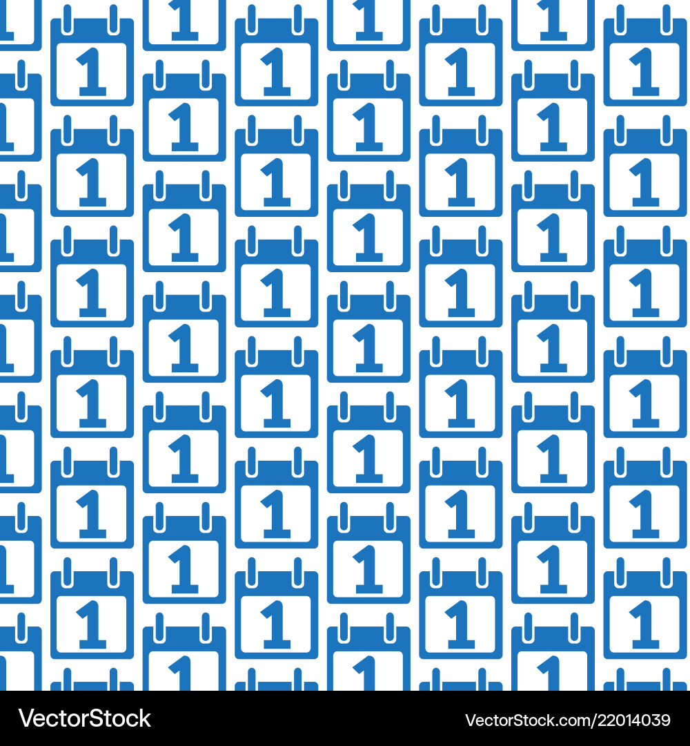 Pattern background calendar icon vector image