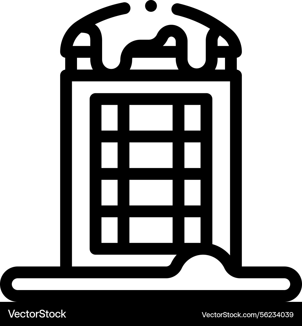 Pc icon thin linear style design isolated Pc icon thin linear style design isolated vector image
