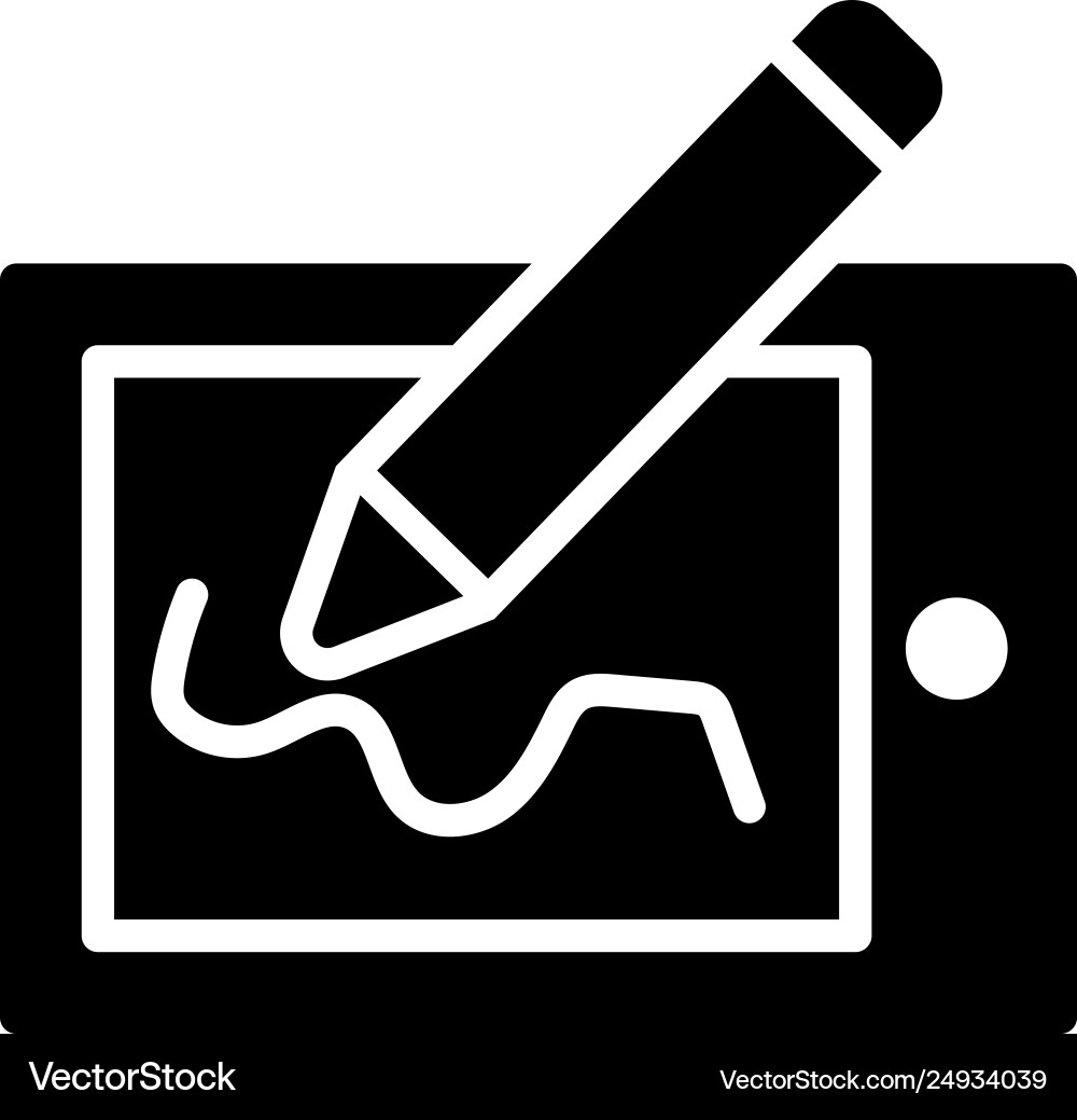 Pen tablet Pen tablet vector image