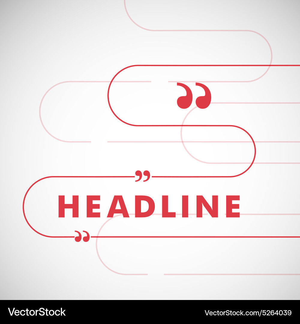 Red abstract lines on a white background vector image