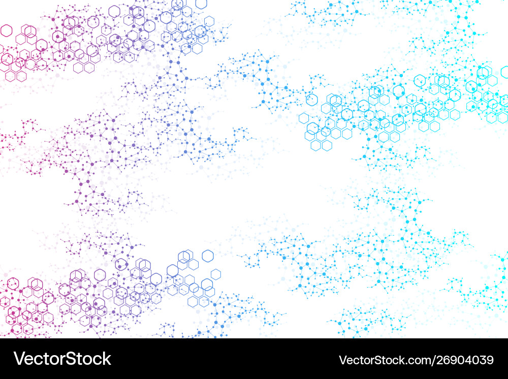 Structure molecule and communication dna atom Structure molecule and communication dna atom vector image