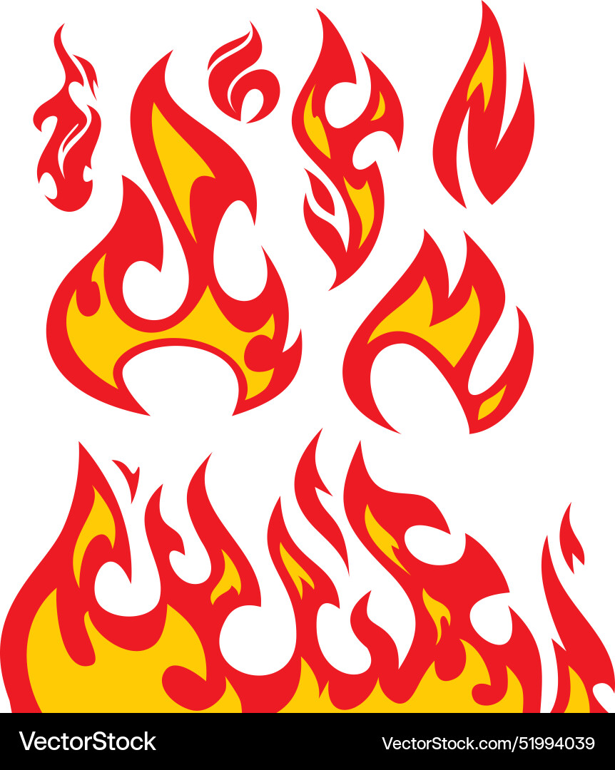 Stylized Flame Logo vector image