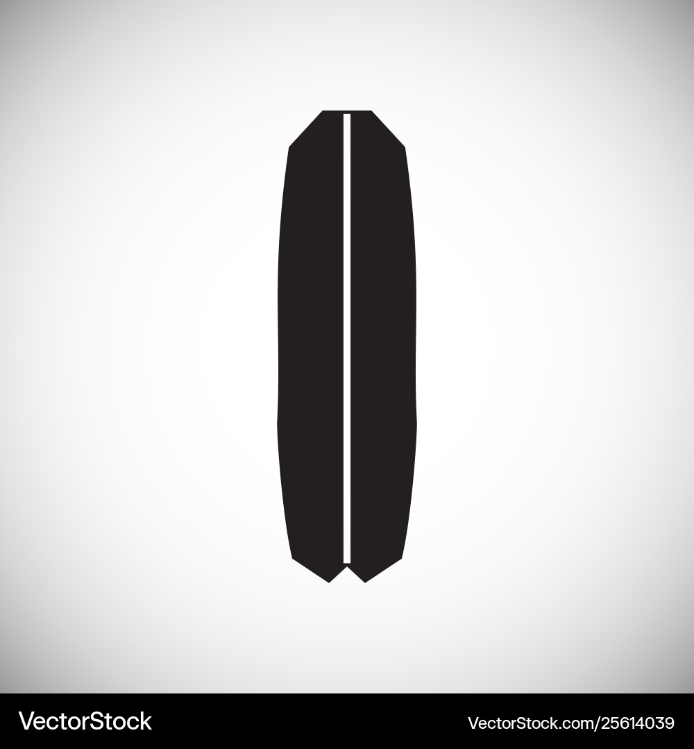 Surfboard icons on background for graphic and web vector image