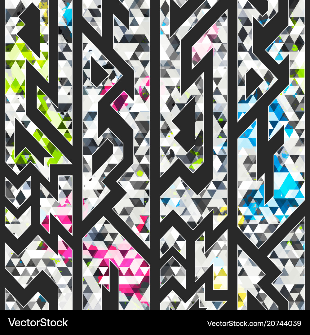 Urban triangle seamless pattern Urban triangle seamless pattern vector image