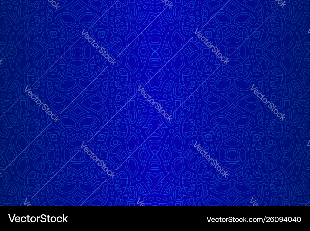 Art with blue linear seamless abstract pattern Art with blue linear seamless abstract pattern vector image