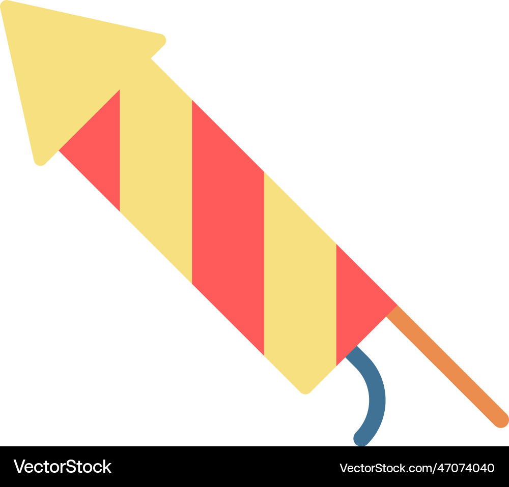 Firecracker icon image suitable for mobile Vector Image