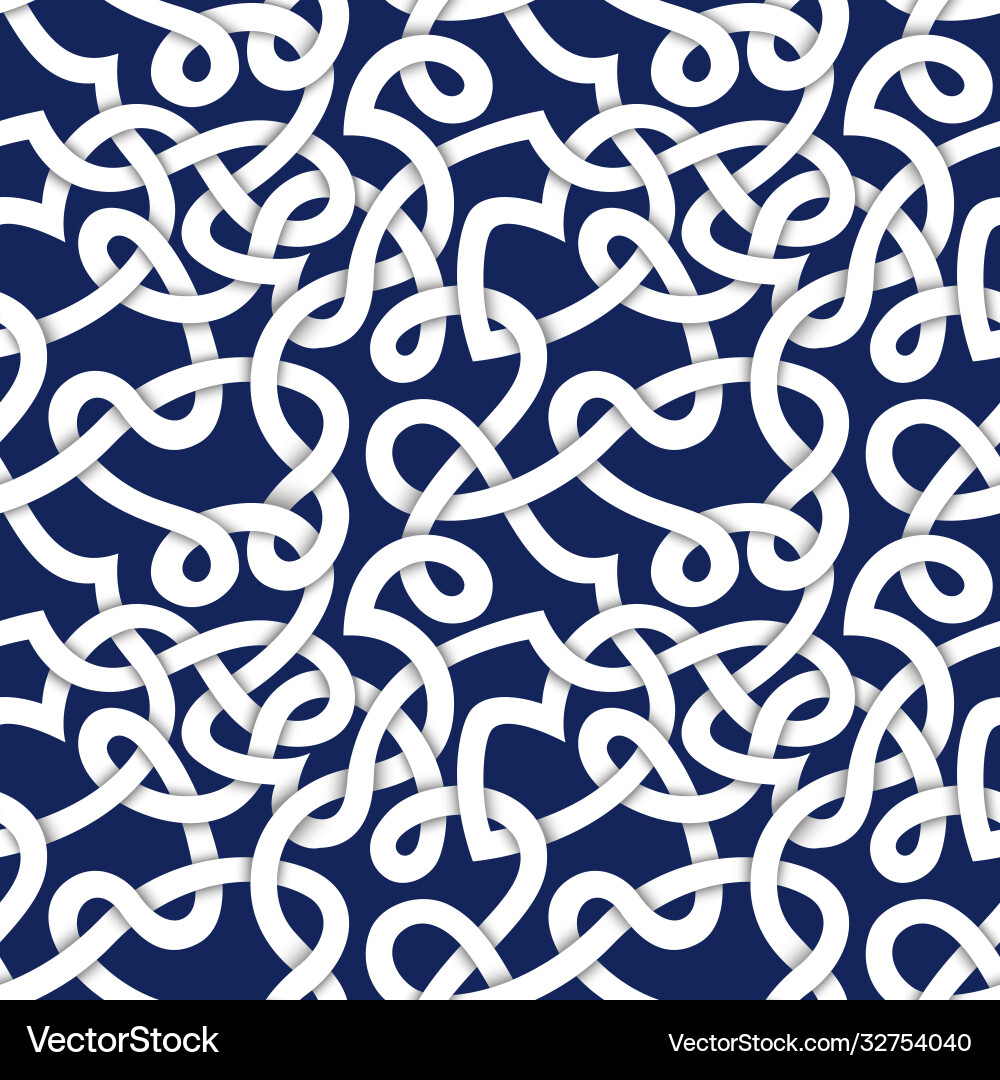 Linear abstract seamless pattern vector image
