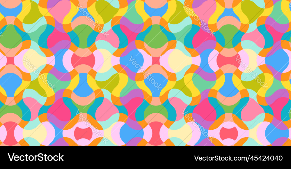 Retro Psychedelic Abstract Pattern vector image