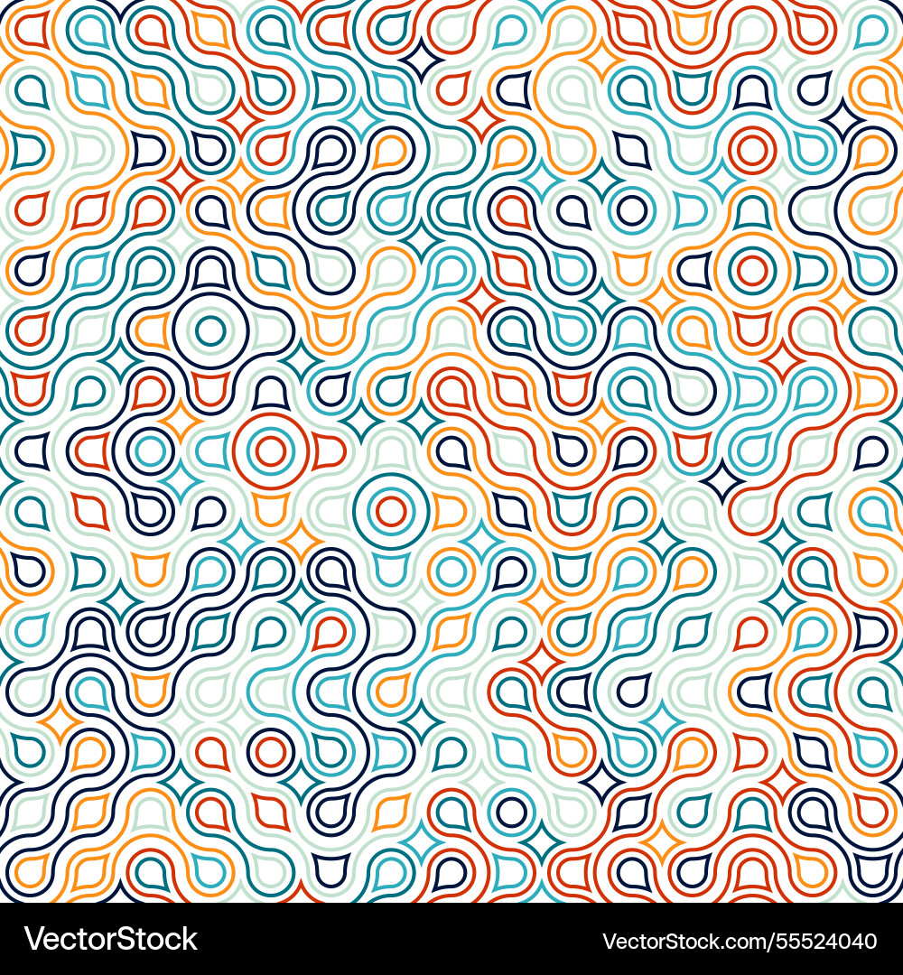 Seamless pattern abstract color composition Vector Image