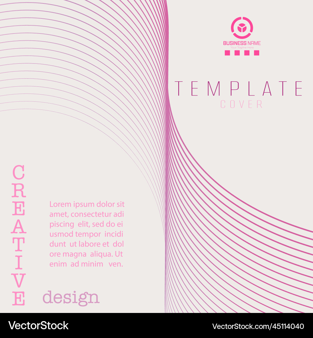 Symmetrical linear composition template Symmetrical linear composition template vector image