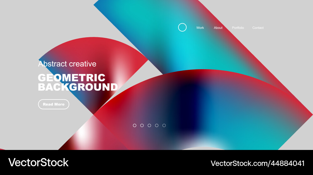Abstract circles and round elements geometric Vector Image
