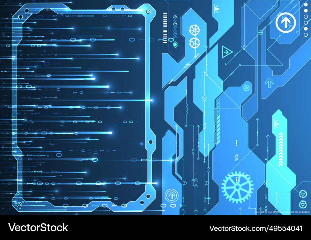 Abstract data gradient color background hand Abstract data gradient color background hand vector image