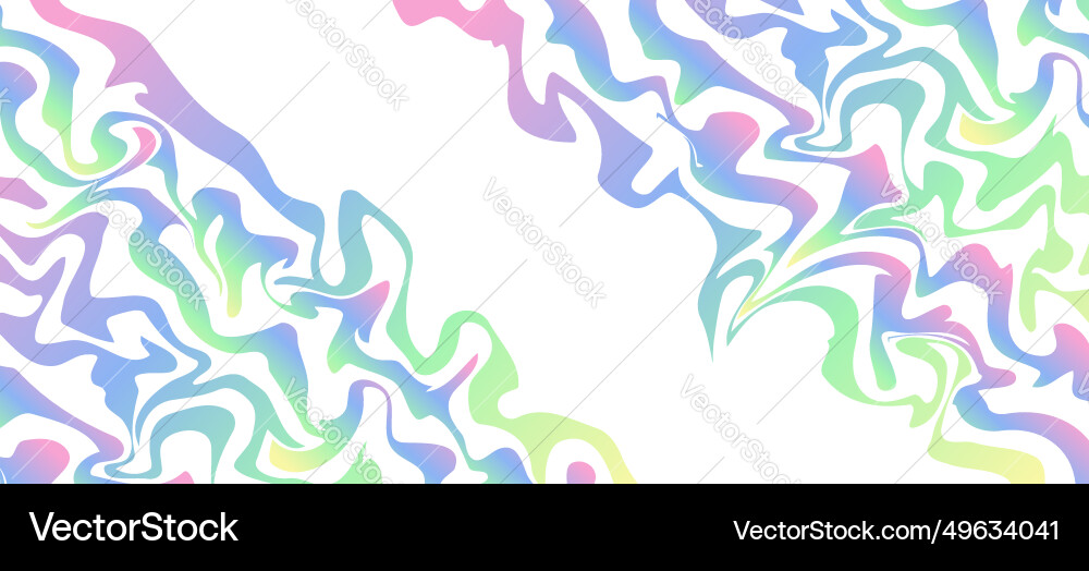 Abstract diagonal waves rainbow pattern background vector image
