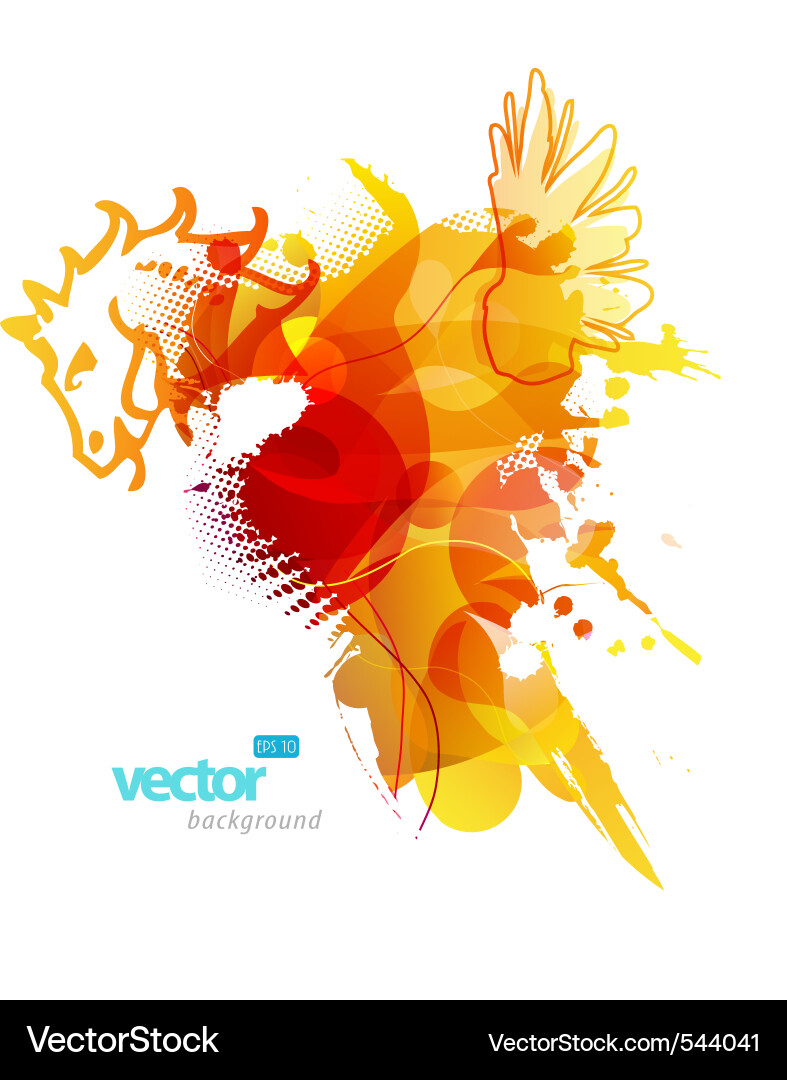 Dynamic Splash Art vector image