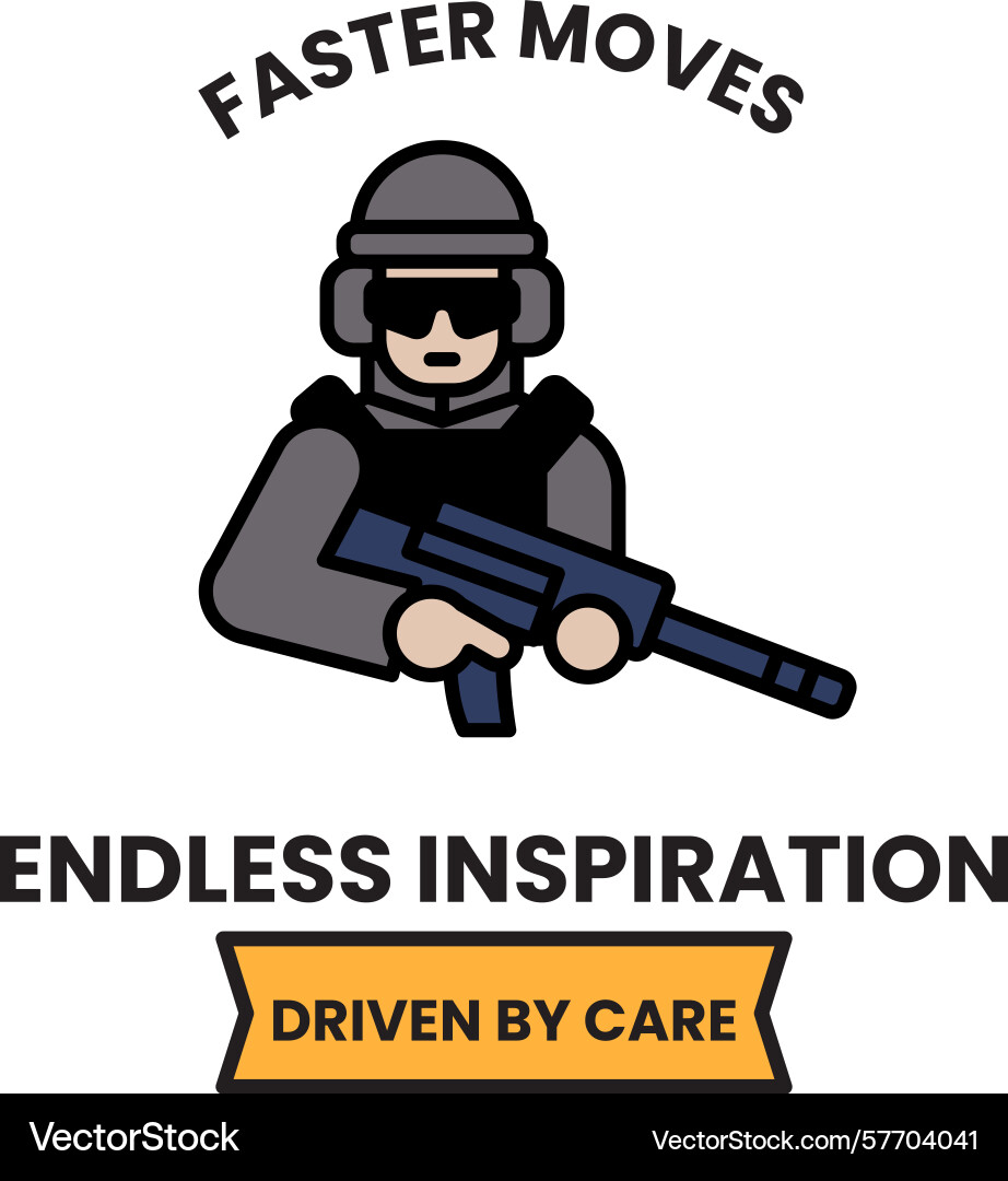 Faster moves is the title of image Vector Image