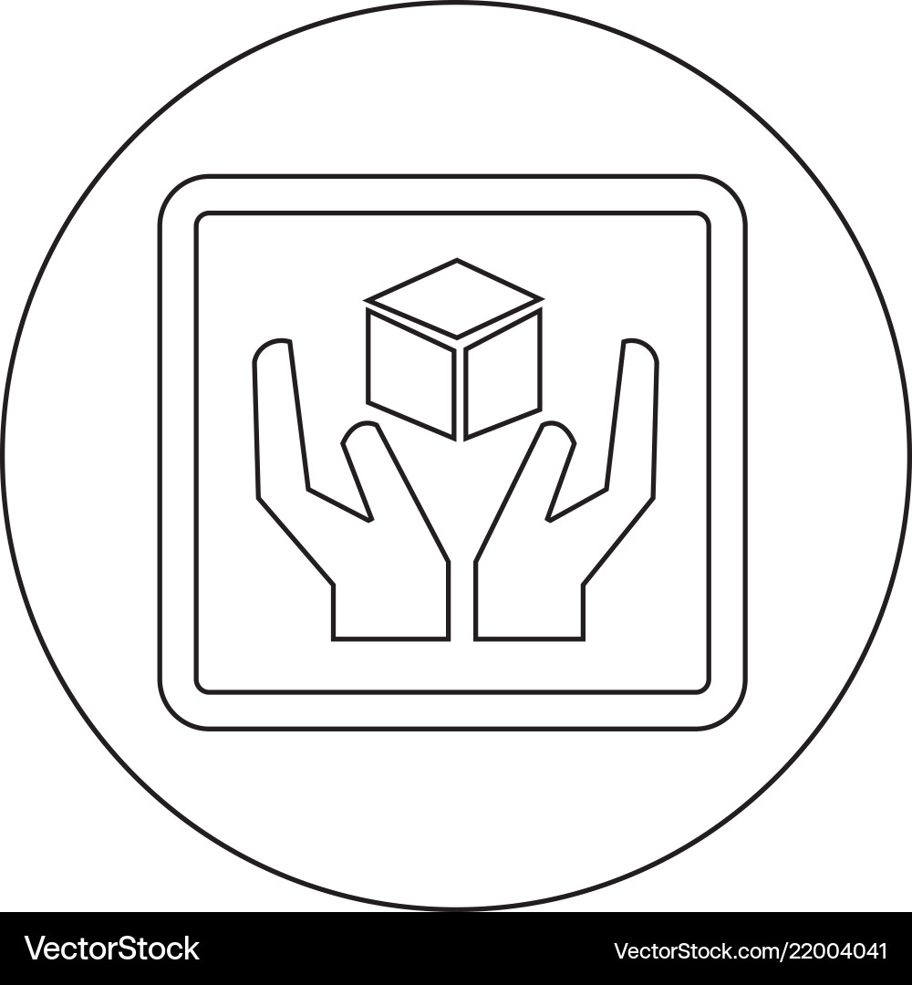 Fragile icon Fragile icon Vector Image