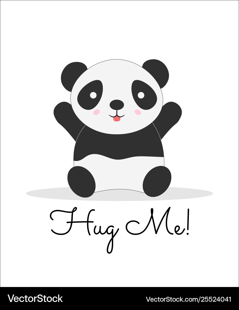 Hug me Briefing Cartoon Farbe Postkarte Hug me Briefing Cartoon Farbe Postkarte vektorbild