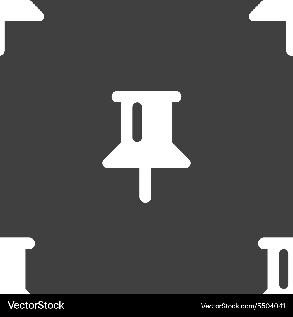 Map pointer gps location icon sign seamless vector image