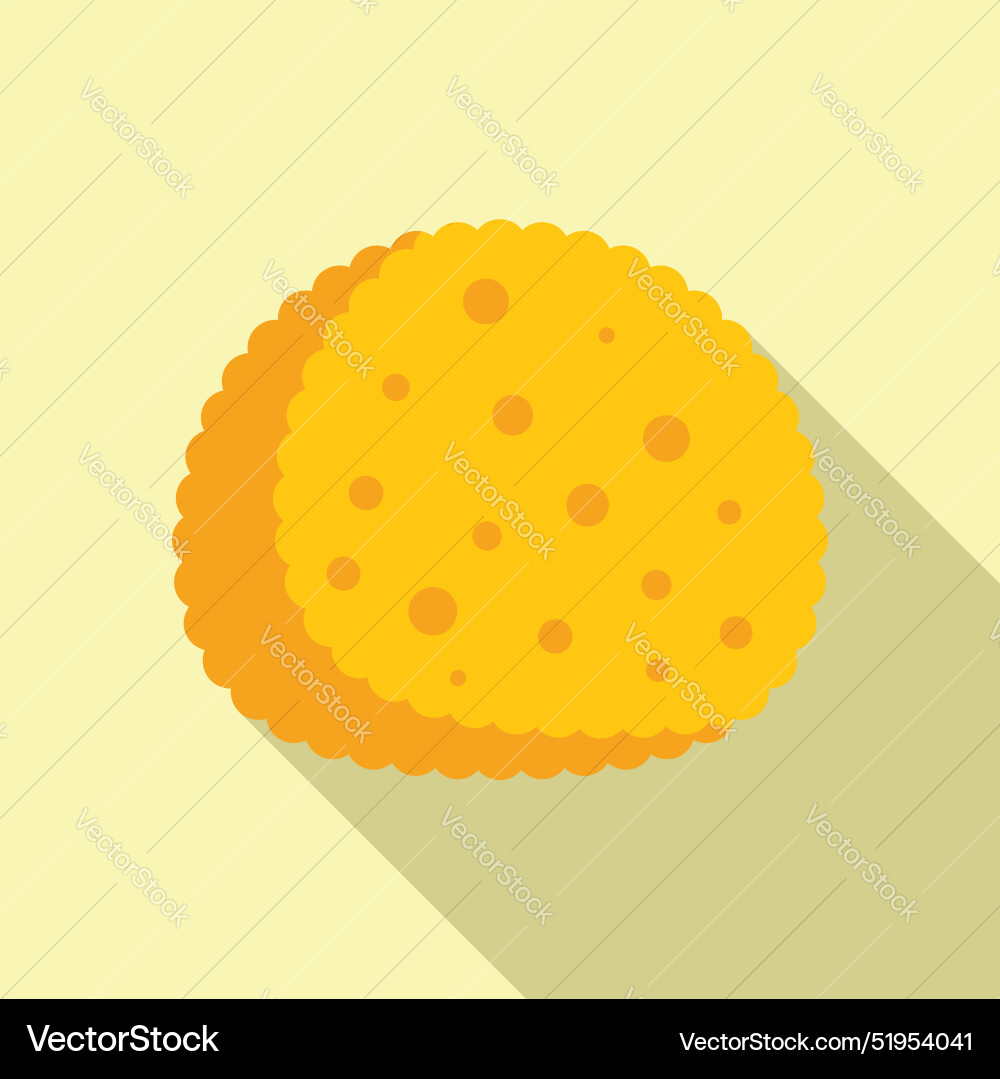 Two round cracker cookies layered on top of each Two round cracker cookies layered on top of each vector image