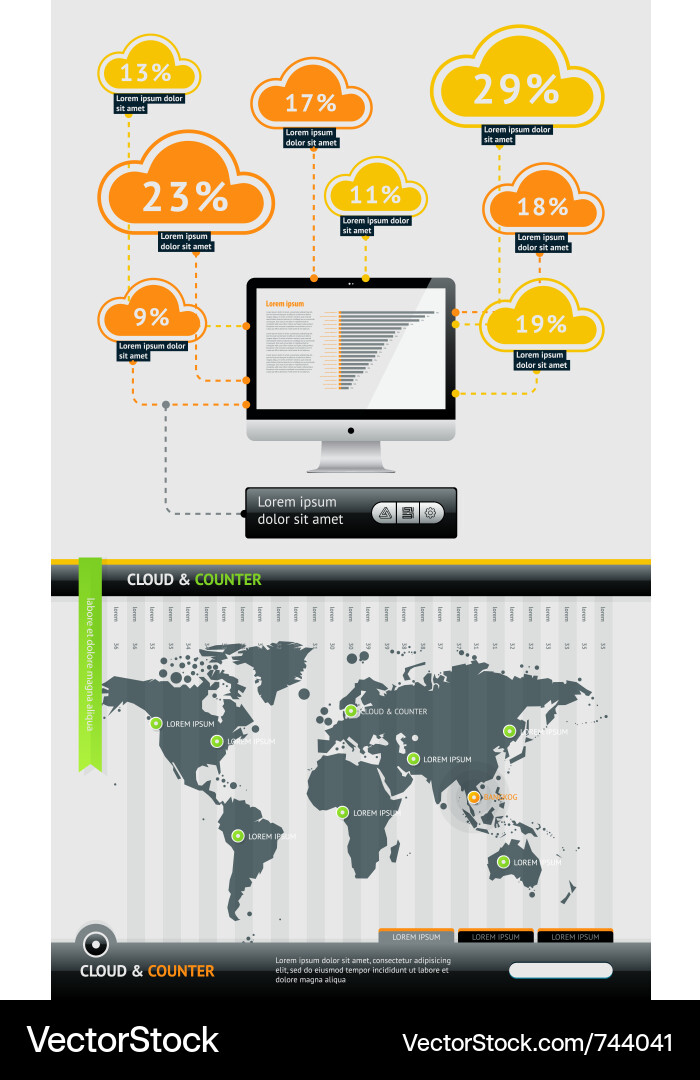 User interface for web Vector Image