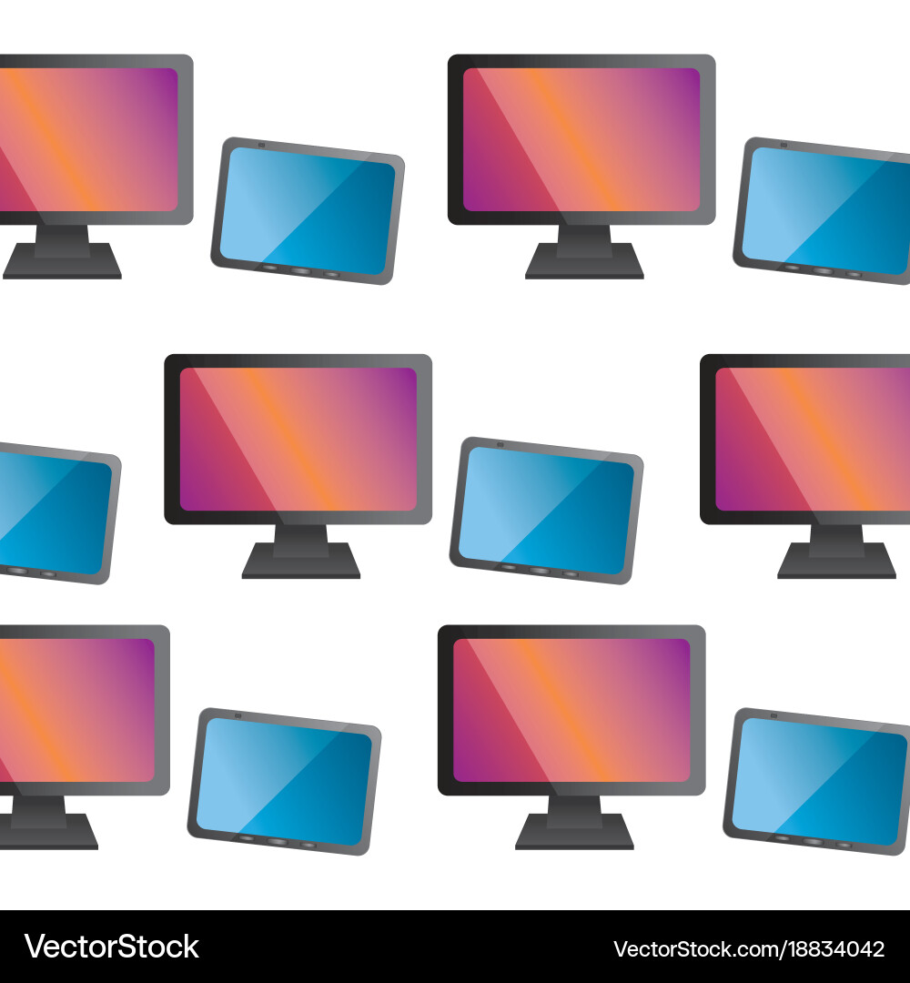 Computer monitor icon image vector image