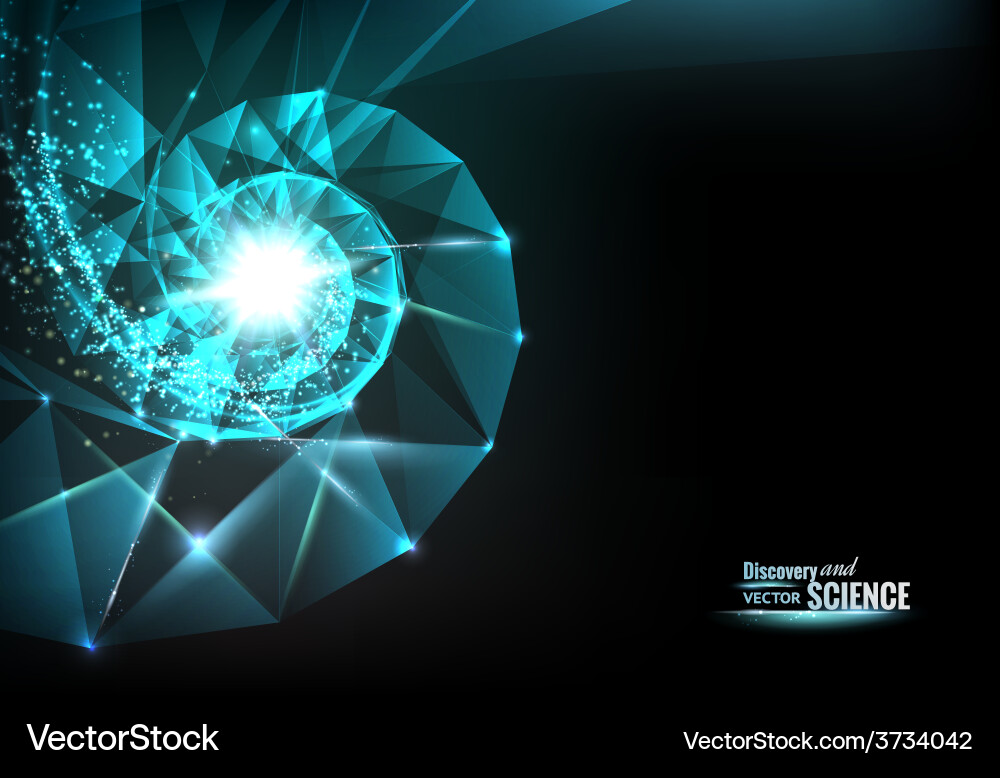 Dynamic Science Geometry vector image