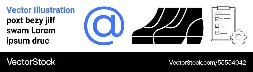 Email communication digital workflow and task Email communication digital workflow and task vector image