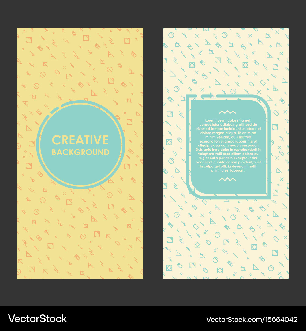 Modern layout with creative background abstract vector image