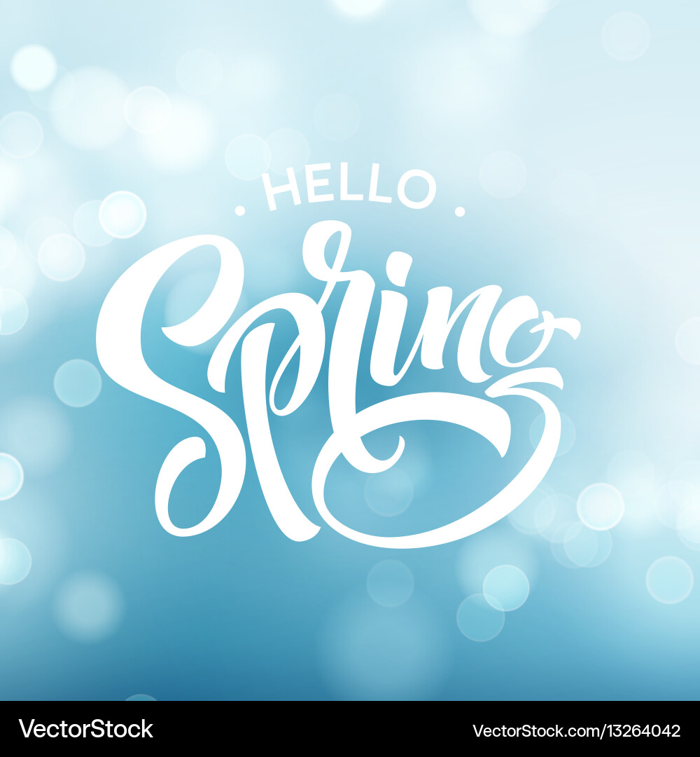 Springtime Bokeh Background vector image