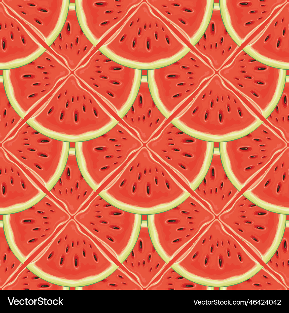 Watermelon Slice Pattern vector image