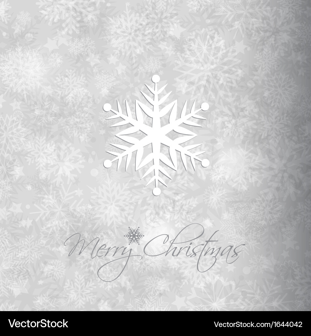 Winter Snowflake Background vector image