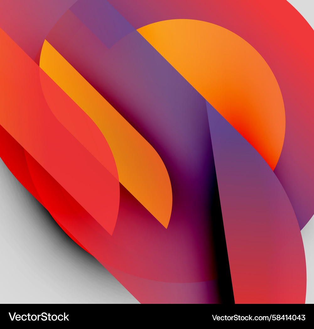 Abstract composition overlapping shapes create Abstract composition overlapping shapes create Vector Image