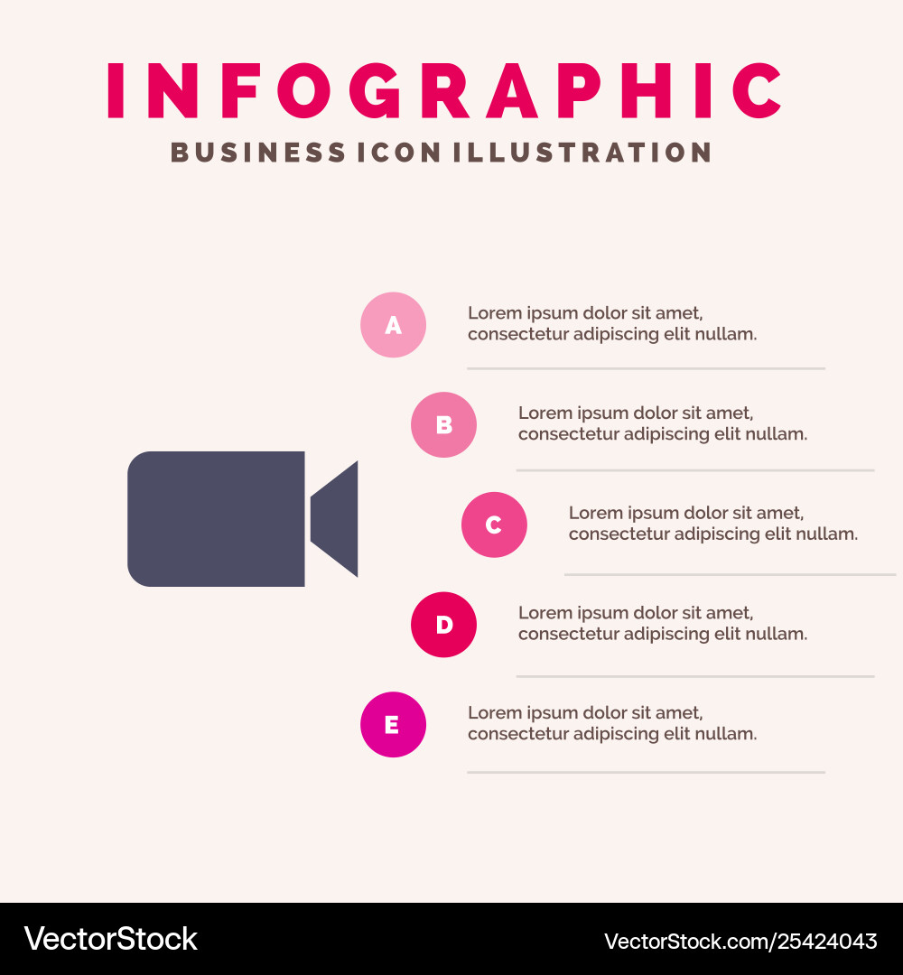 Camera image basic ui solid icon infographics 5 Vector Image