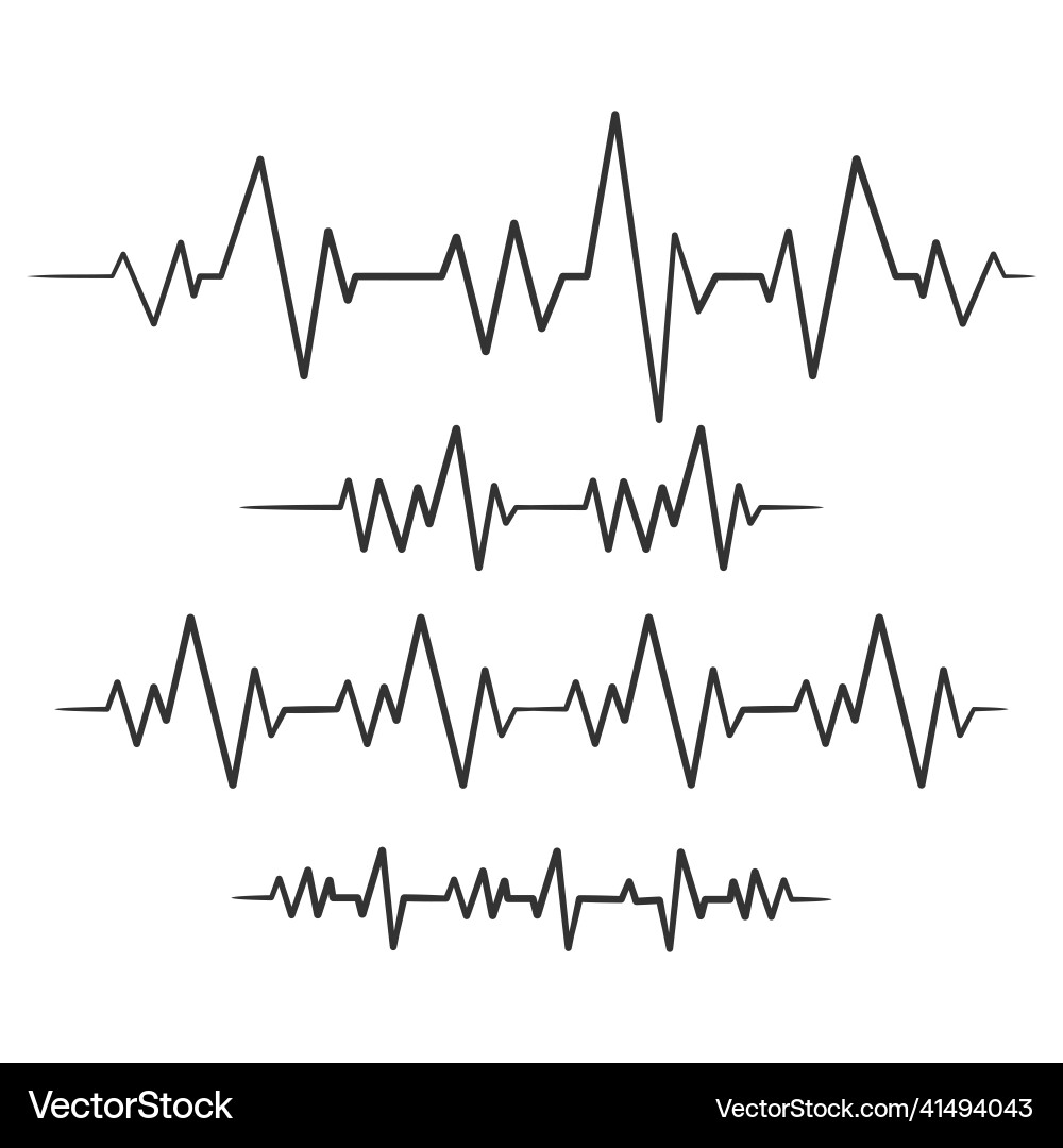 Continuous line drawing of heartbeat monitor Continuous line drawing of heartbeat monitor vector image