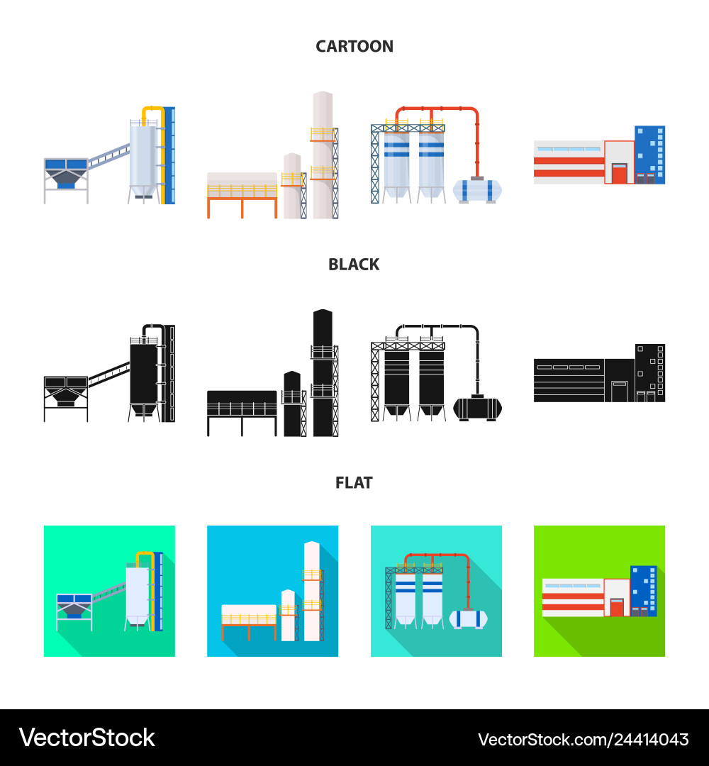 Design of production and structure symbol Design of production and structure symbol vector image