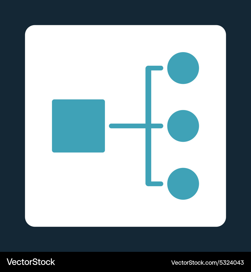 Diagram icon from commerce buttons overcolor set Vector Image