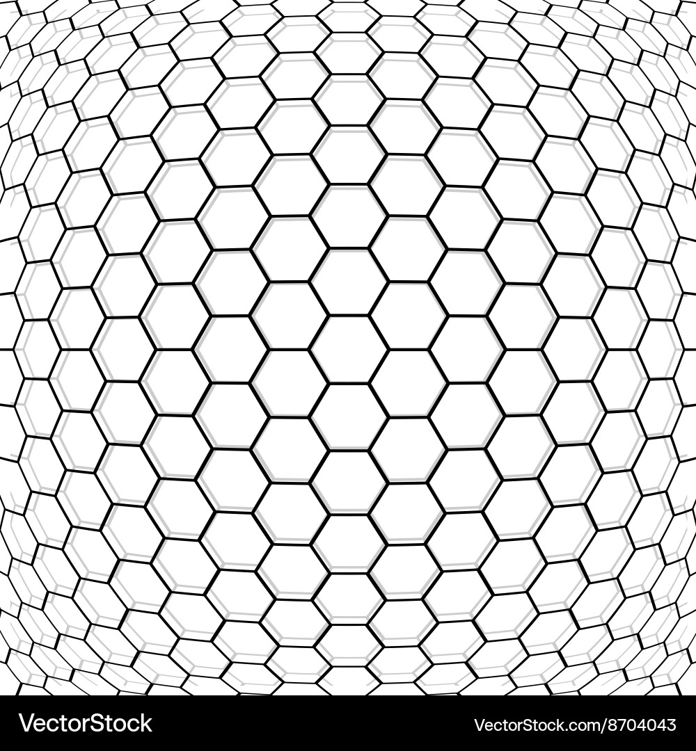 Geometric Hexagon Pattern vector image
