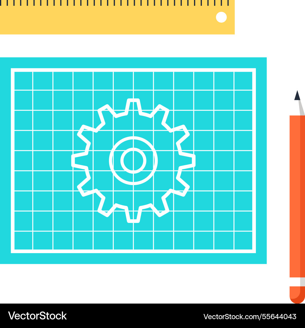 Prototyping flat web icon concept Prototyping flat web icon concept vector image