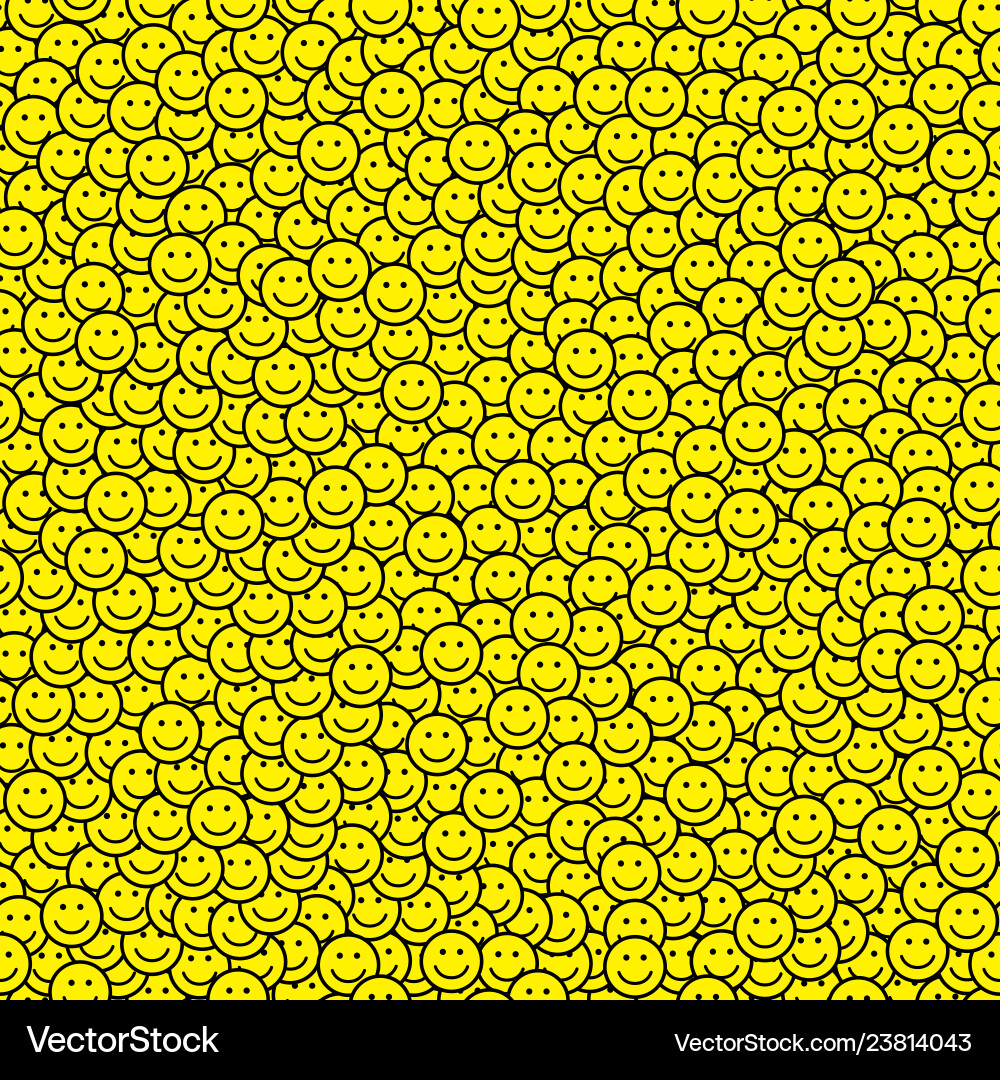 Smiling Face Pattern vector image