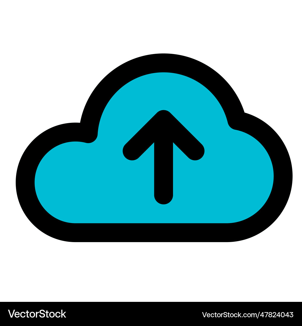 Transmitting important data from cloud storage Vector Image